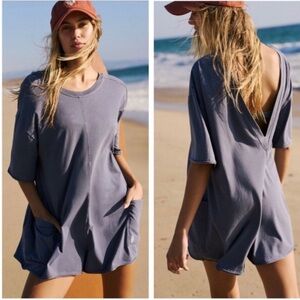 Free People HOT SHOT TEE ROMPER